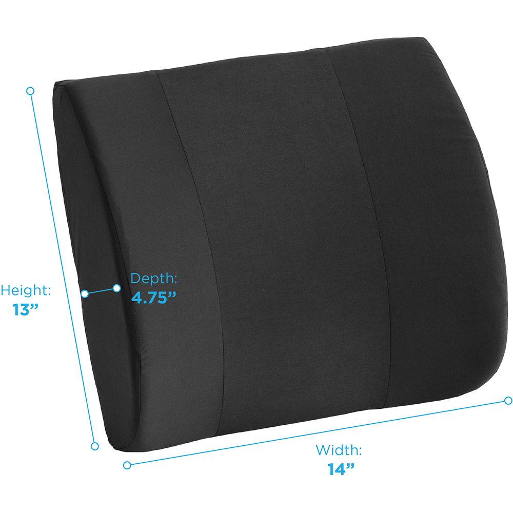 LUMBAR CUSHION BLACK